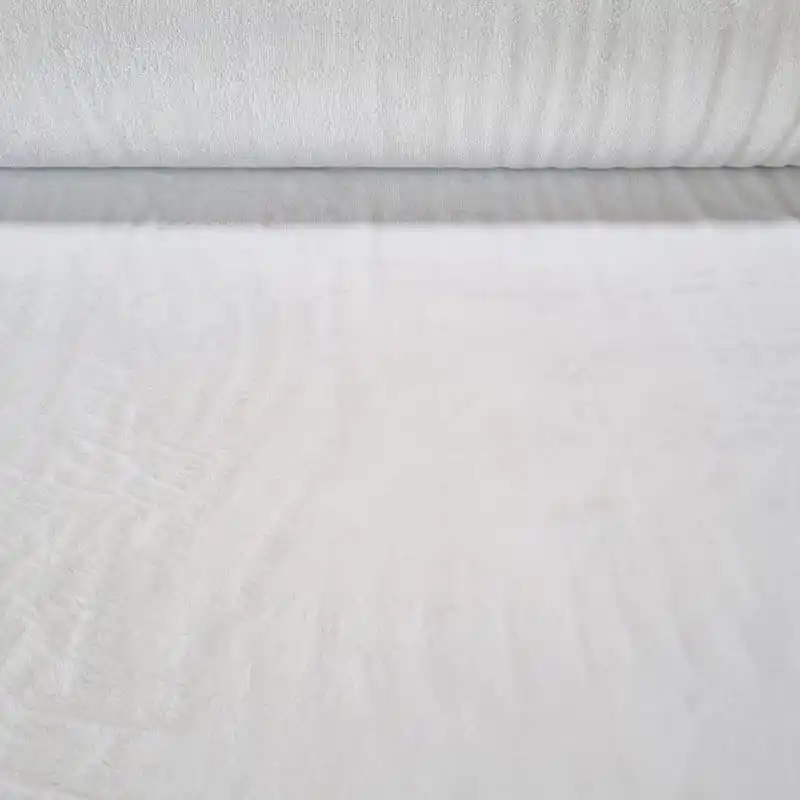 Últimas Unidades Tela de Rizo de Toalla Bambú Blanco Roto (ancho 1,45M)