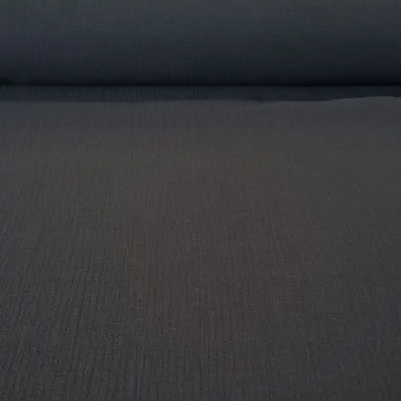 Tela de Doble Gasa Bambula Negra (ancho 1,30M) Descuento