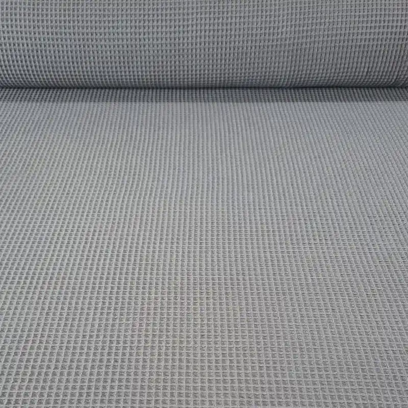 Favorito De Clientes Tela de Piqué Waffle Gris (ancho 1,50M)