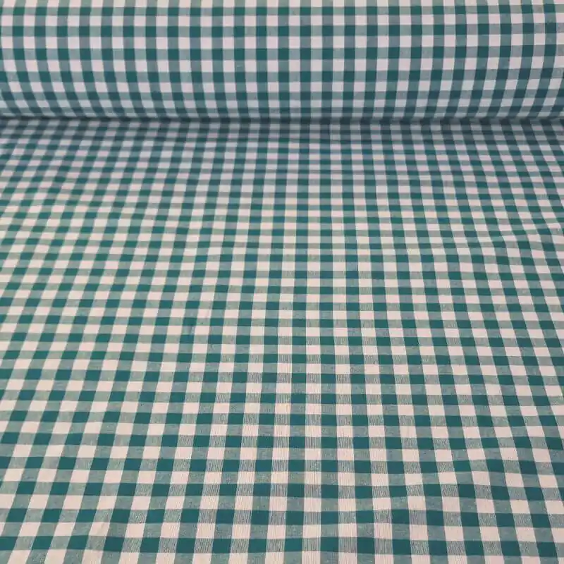 Tela de Cuadros Vichy Verde Benetton 100% Algodón (ancho 1,50M) Ordenar Ahora Mismo