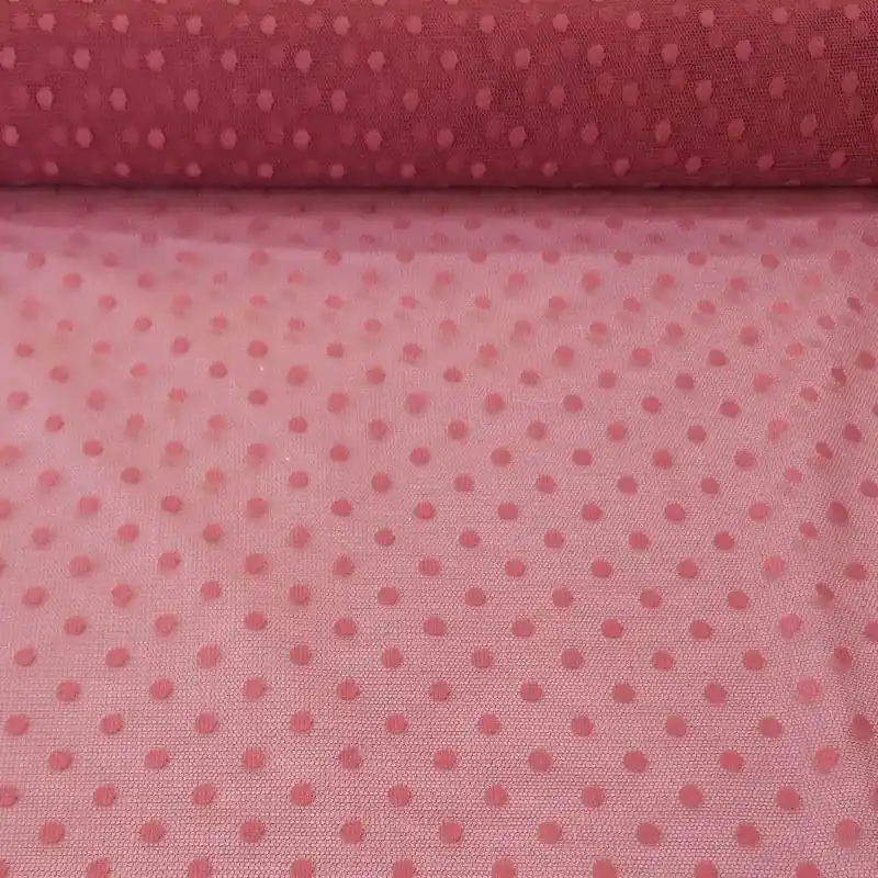 Original Tela de Tul Plumeti Grande Maquillaje Oscuro (ancho 1,45M)