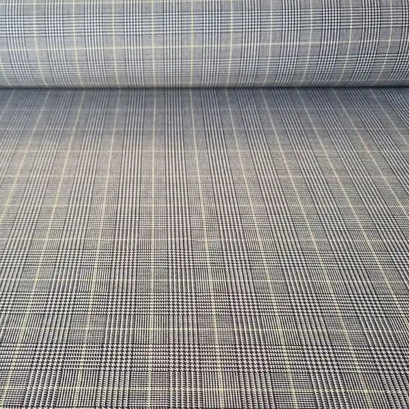 Barato Tela de Sarga Cuadros Príncipe de Gales (ancho 1,50M)