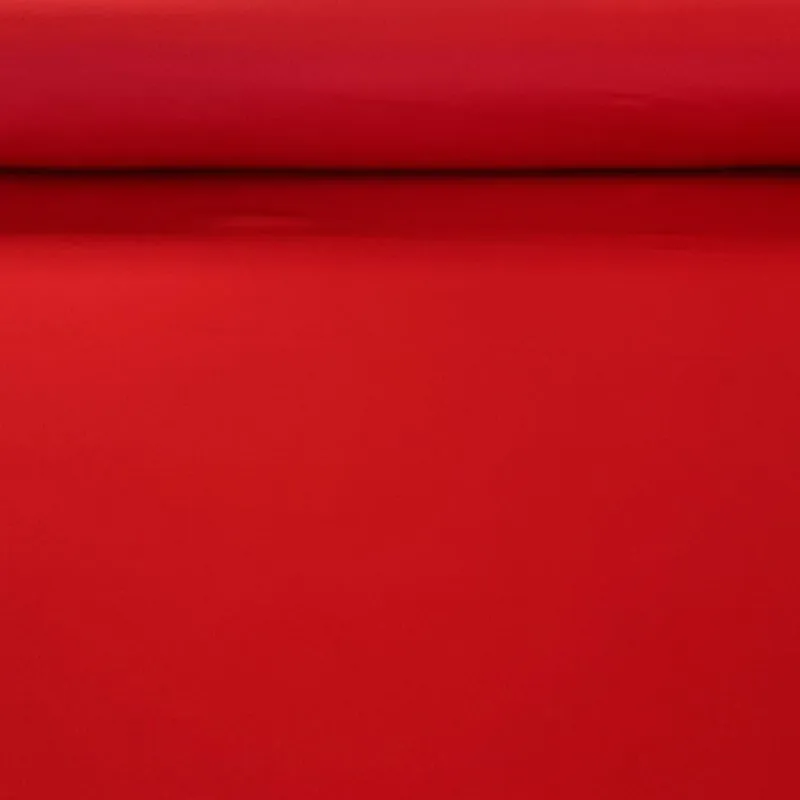 Envío Exprés Tela de Raso Poliéster 100% Brillo y Mate Roja (ancho 1,47M)