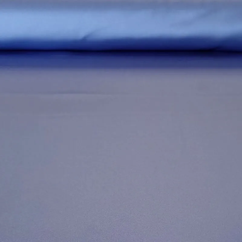 Tela de Raso Poliéster 100% Brillo y Mate Azul Plomo (ancho 1,47M) Moderno