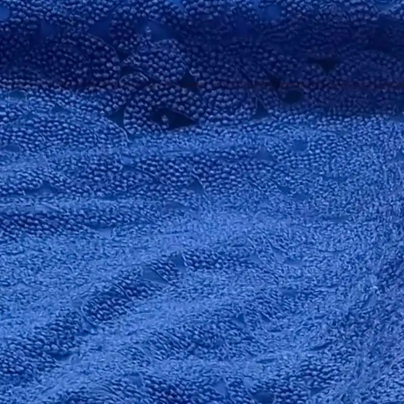 Tela Azul de Encaje Bordado (ancho 1,30M) Oferta Especial