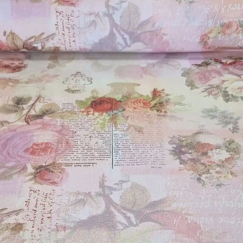 Tela de Popelín 100% Algodón Romántica Beige (ancho 1,40M) Precio De Fábrica