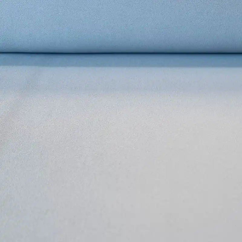 Tela de Crep Lisa color Celeste Oscuro (ancho 1,50M) Promoción