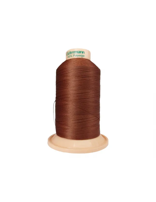 BOBINA HILO MARRÓN CAOBA TERA 60 600 MTS. C/0650 Nuevo Modelo