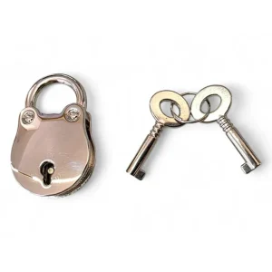 Últimas Unidades CANDADO METALICO NIQUELADO CON 2 LLAVES