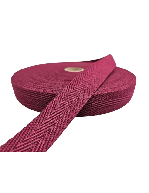 Envío Exprés CINTA ALGODÓN ESPIGA BURDEOS 30MM REF. 393 C/ 990