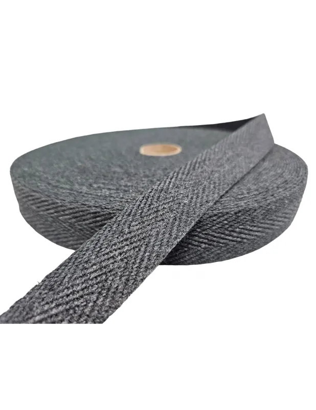 CINTA ALGODÓN ESPIGA GRIS OSCURO 30MM REF. 393 C/ 292 Exclusivo