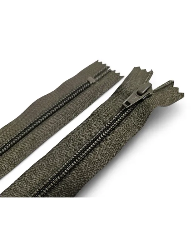 Mayoreo CREMALLERA YKK VERDE KAKI MAYA 5 - 20 CMS C/096