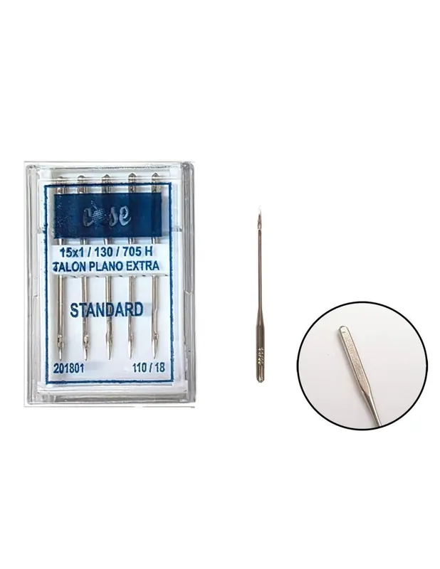 Devolución Gratuita PAQUETE DE 5 AGUJAS MÁQUINA DOMÉSTICA TALÓN PLANO 110/18