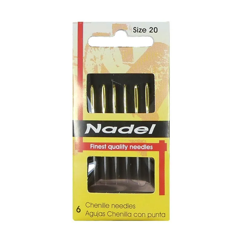 Alta Calidad Agujas para coser lana con punta nº20 - Aguja bordar con punta