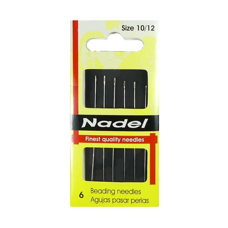 Agujas para introducir perlas nº10/12. 6 unidades - Aguja abalorios Nueva Colección