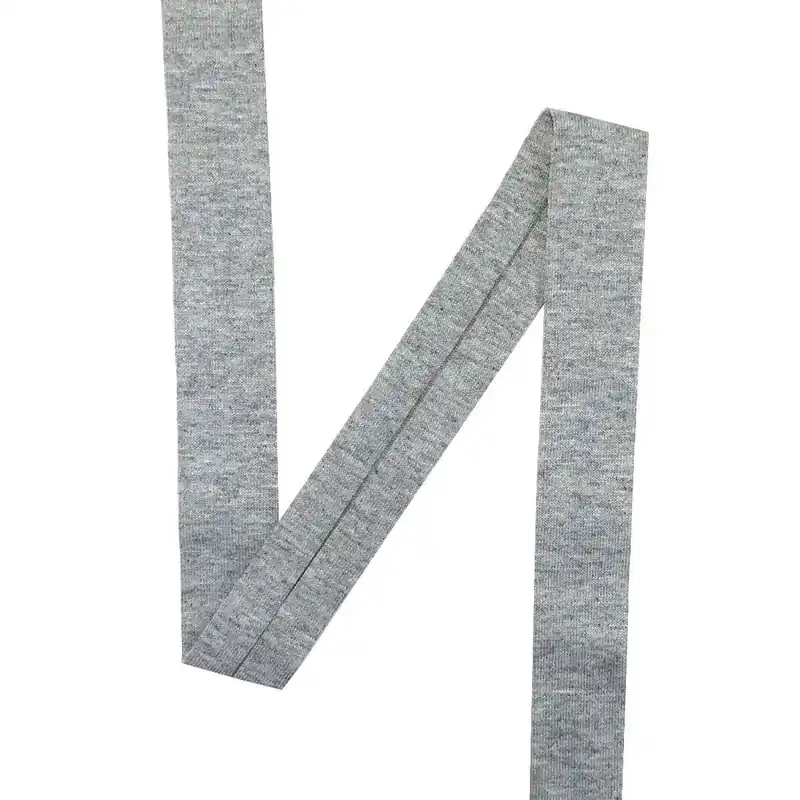Última Oportunidad Cinta al bies de punto 20mm. Varios colores - Gris 02