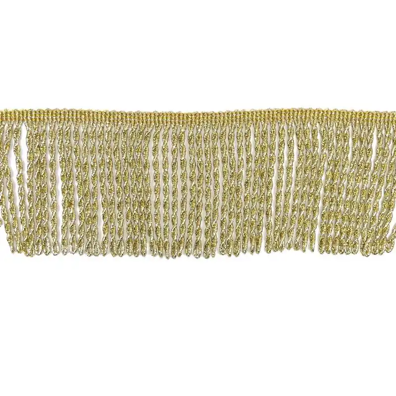 Envío Inmediato Fleco metalizado de rapacejo 6cm. Con movimiento - Metalizado Plata