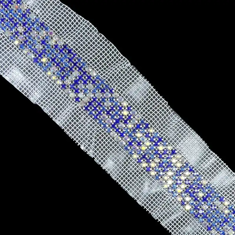 Auténtico Galón termoadhesivo de strass 2cm. Varios colores - Rosa 04