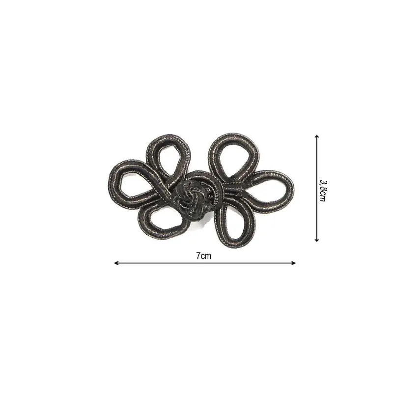 Alamar broche de pasamanería rayón 7x3,8cm. Varios colores - Rojo 03 Tendencia