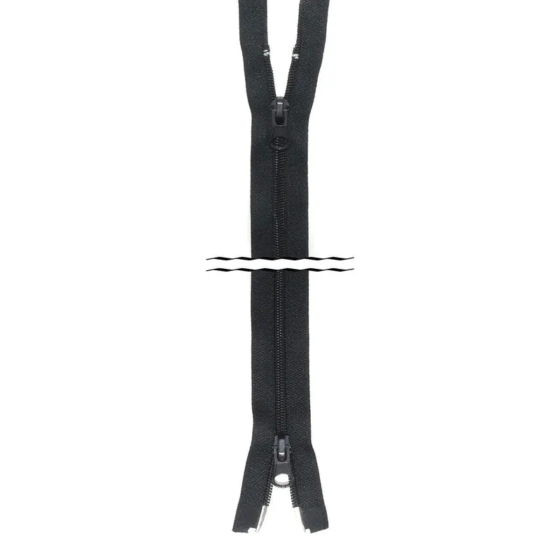 Alta Calidad Cremallera nº5 65cm doble cursor de nylón - Azul 330