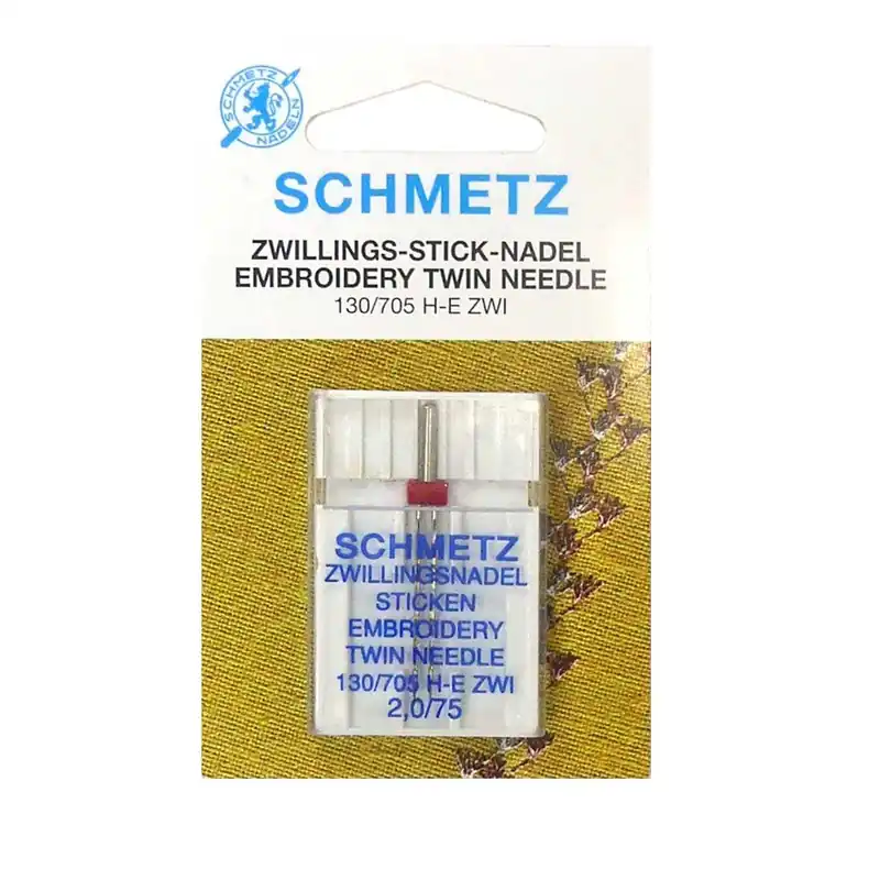 Aguja máquina coser gemela 75, embrodery. 2mm separación - Aguja máquina coser Pago Seguro