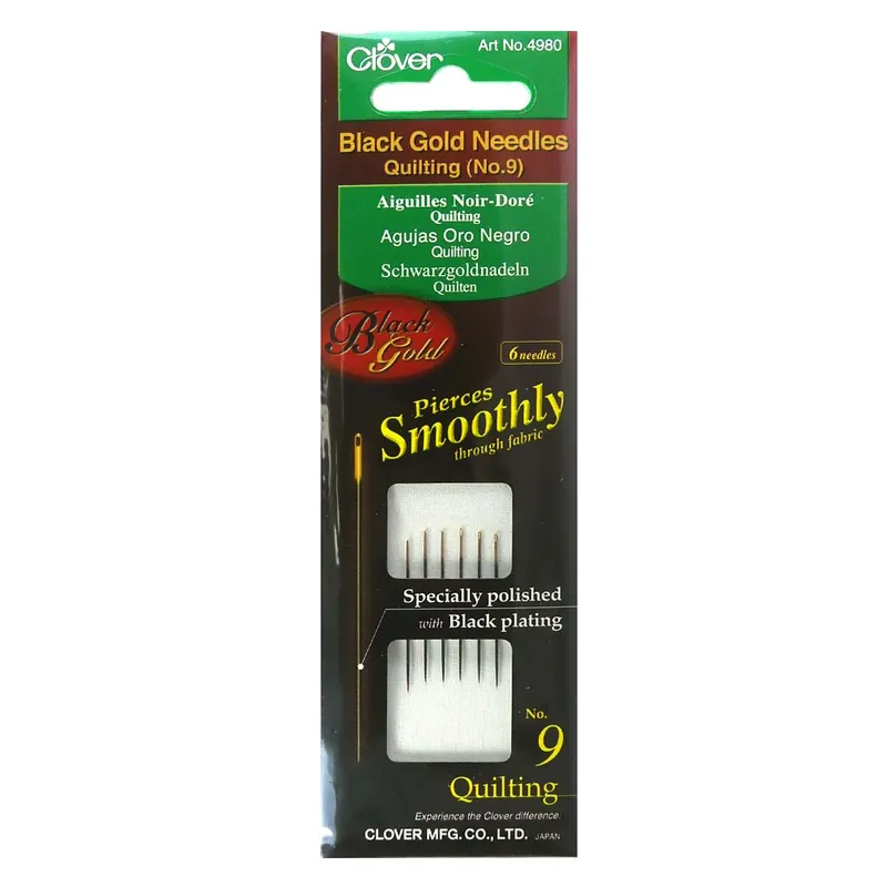 Profesional Agujas negras patchwork. Varios tamaños - 9