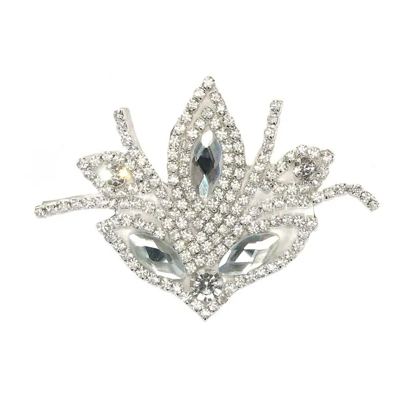 Última Versión Aplicación termo flor strass y cristal. Blanco y negro - Negro