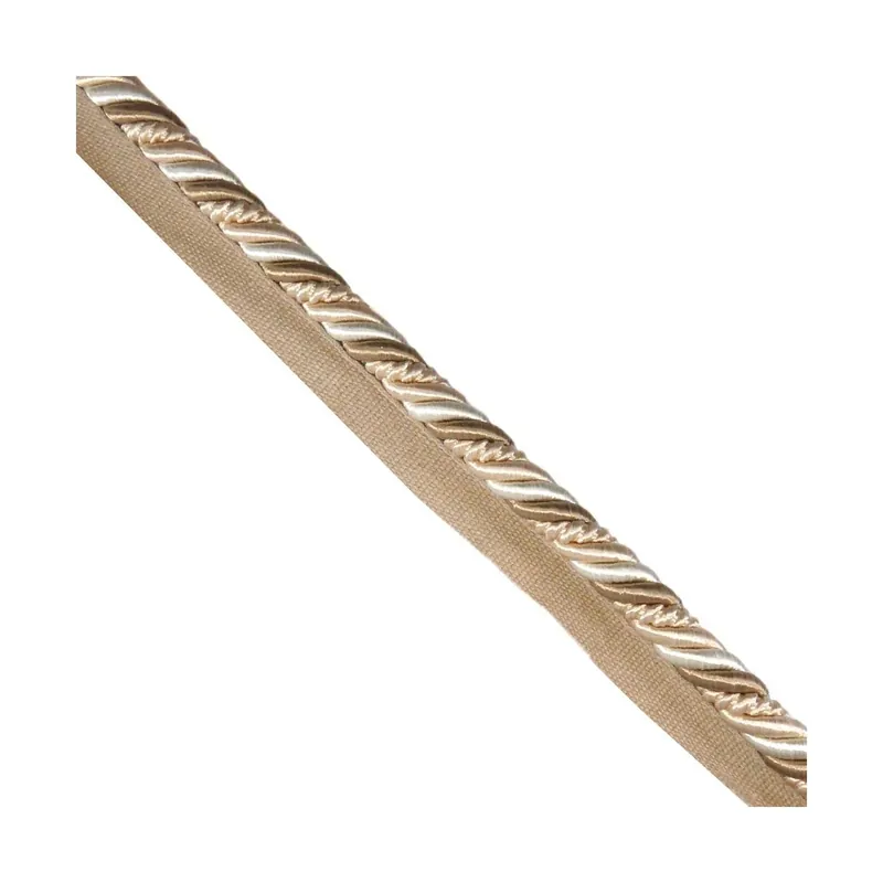 Cordón con pestaña bicolor 22mm - Marrón 04 Precio De Oferta