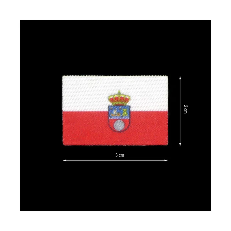 Parche termo bandera de Cantabria para mascarilla 3x2cm - Rojo 03 Oferta Limitada