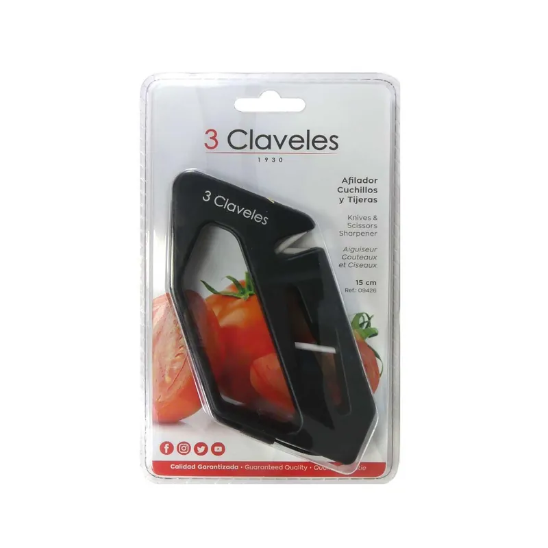 Afilador de tijeras y cuchillos. 3 Claveles - Para corte Gran Oferta