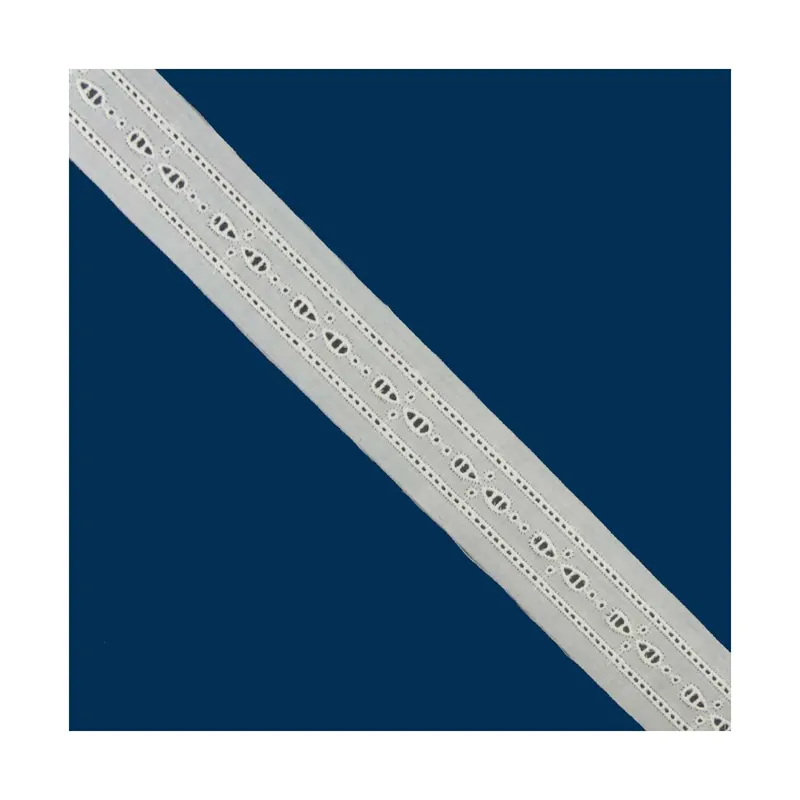 Compra Hoy Entredós bordado algodón crudo 16mm. Conjunto 19 - Crudo 01