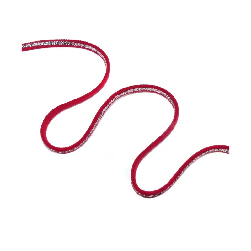 Elástico con raya plata 5mm. Varios colores - Blanco Precio Reducido