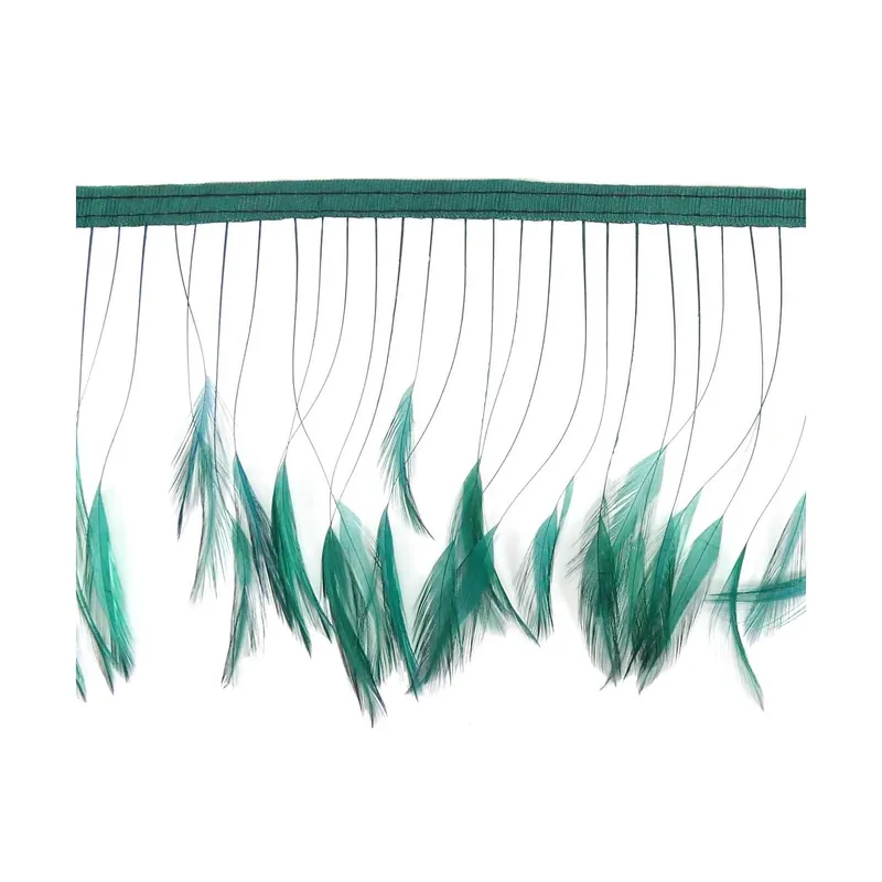 Fleco de plumas fino 12cm - Verde 07 Compra Hoy