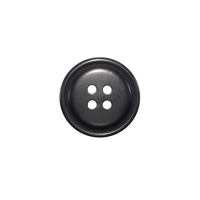Tendencia Botón clásico abrigo 4 agujeros negro 28mm - Negro - 28 mm (44")