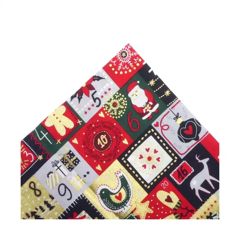 Tela popelín estampado Navidad - Multicolor - Telas Venta Final