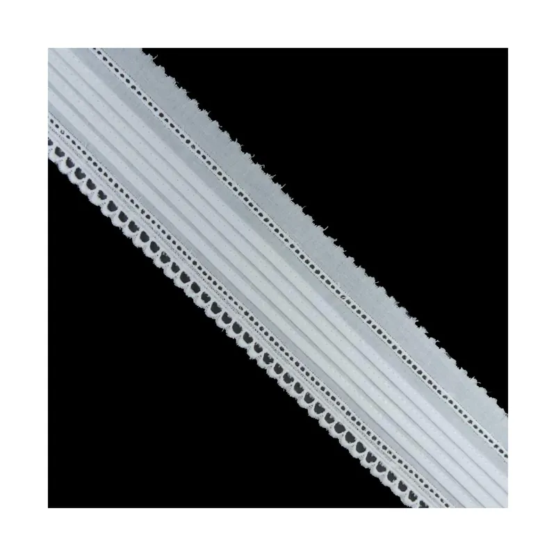 Tira bordada blanco 5cm. Capas y festón - Blanco Gran Oferta