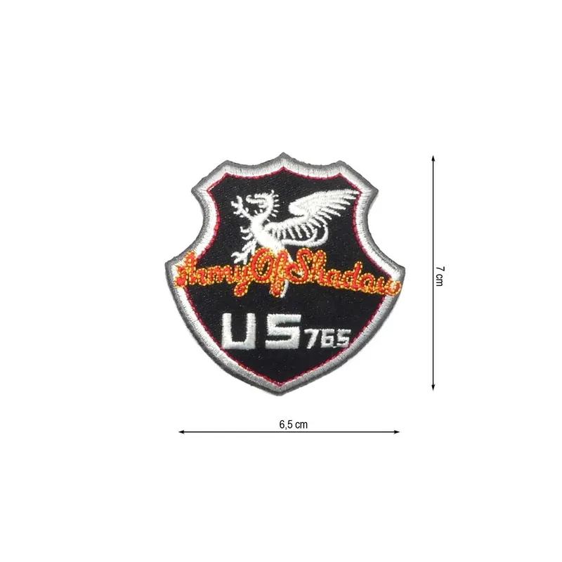 Parche termo escudo Army Of Shadow - Negro Económico