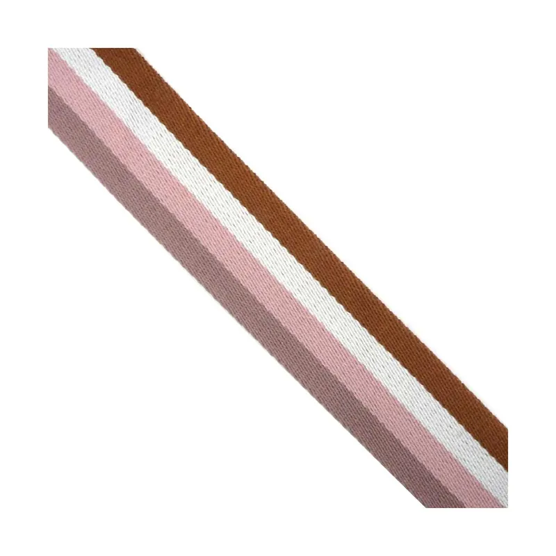 Garantía Incluida Cinta bolso rayas multicolor 38mm - Rosa 12
