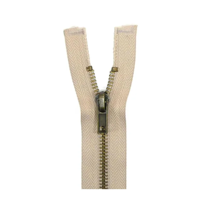 A Buen Precio Cremallera nº5 70cm con separador metálica - Marrón 3465