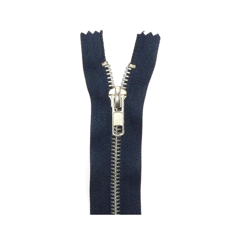 Solo Hoy Cremallera nº5 12cm cerrada y metálica con diente plata - Negro 332