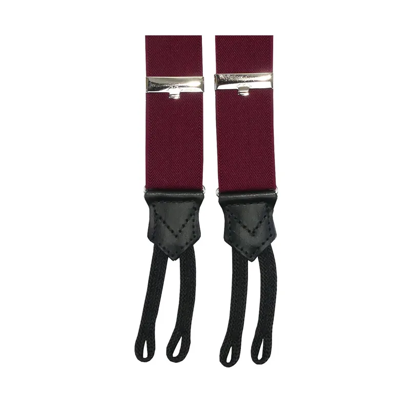 Tendencia Tirante para caballero para botón 30mm. Varios colores - Rojo 05