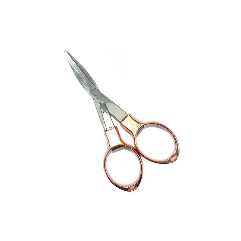 Mejor Precio Tijera plegable oro rosa 10cm - Pequeña