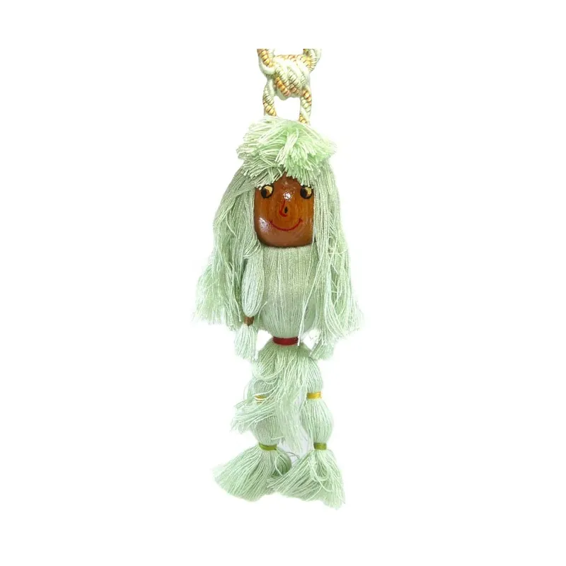 Abrazadera muñeco madera y algodón 23cm. Varios colores - Verde 12 Compra Ahora