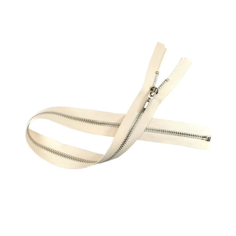 Última Versión Cremallera nº5 65cm con separador metálica. Oro - Crudo 03