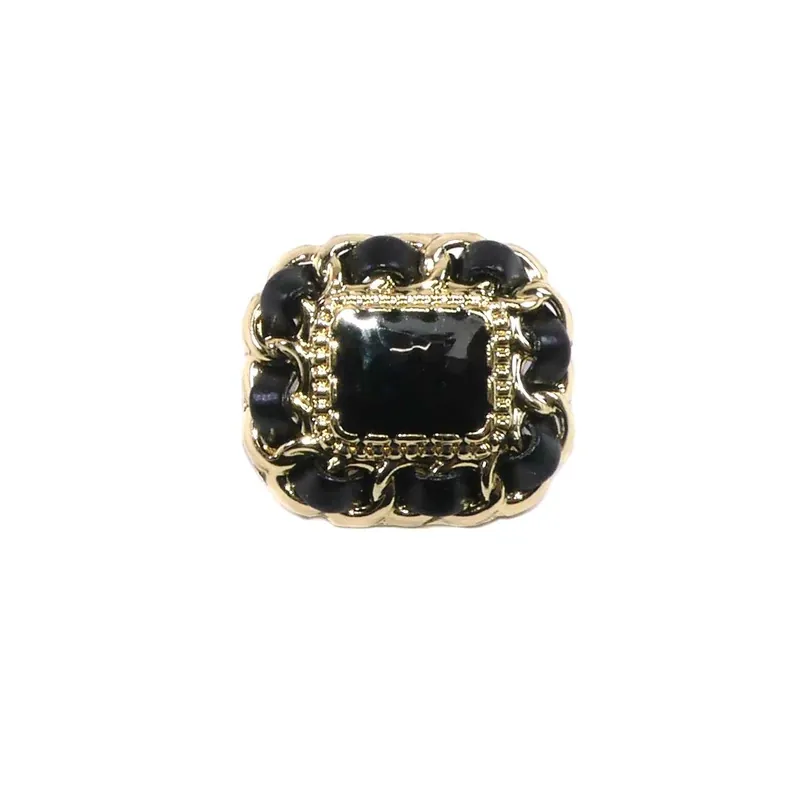 Tendencia Botón de fiesta imimetal oro con cinta - Blanco - 20 mm (32")