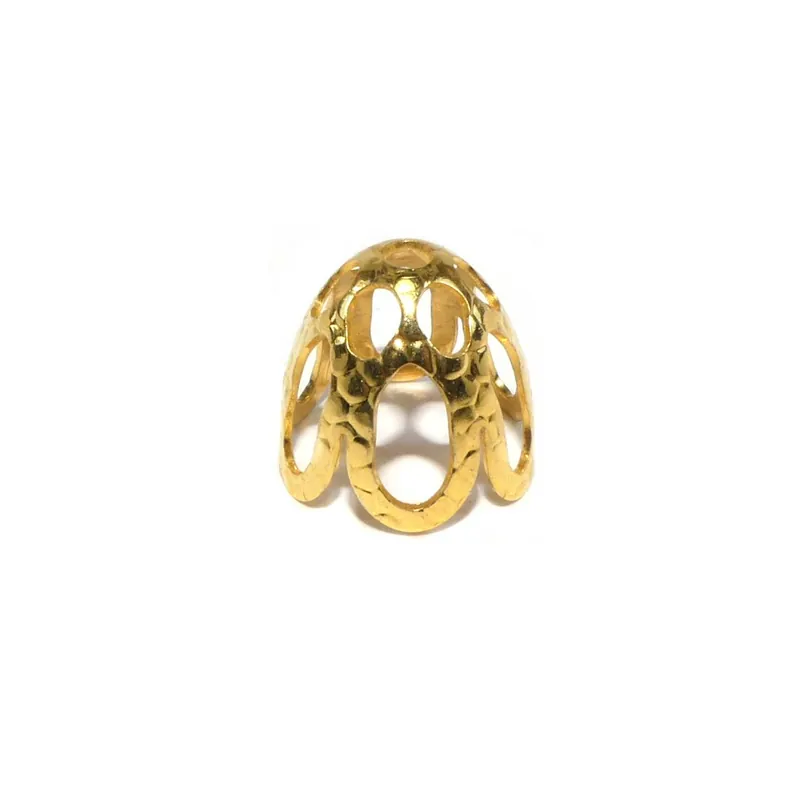 Terminal para cordón abierta 14mm - Metalizado Oro Certificado