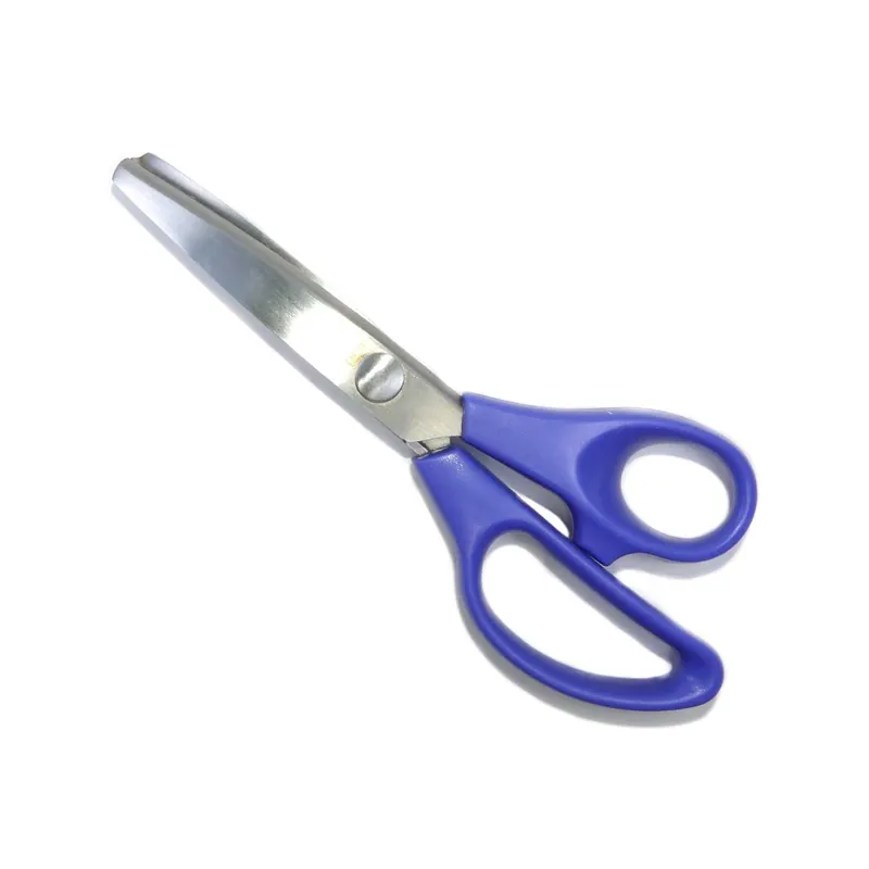 Tijera de acero dentada en zig-zag con puño ergonómico - Púrpura 04 - Grande Ocasión Especial