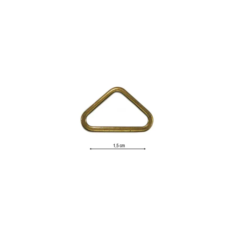 Venta Final Semianilla metálica triangular 15mm. Varios colores - Metalizado Pavonado